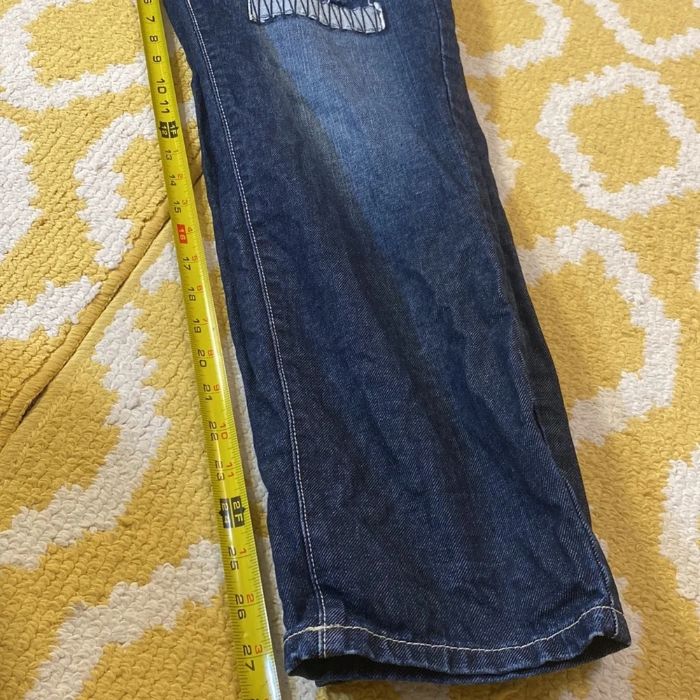 NWOT KANCAN 29/11 patchwork distressed cropped jeans